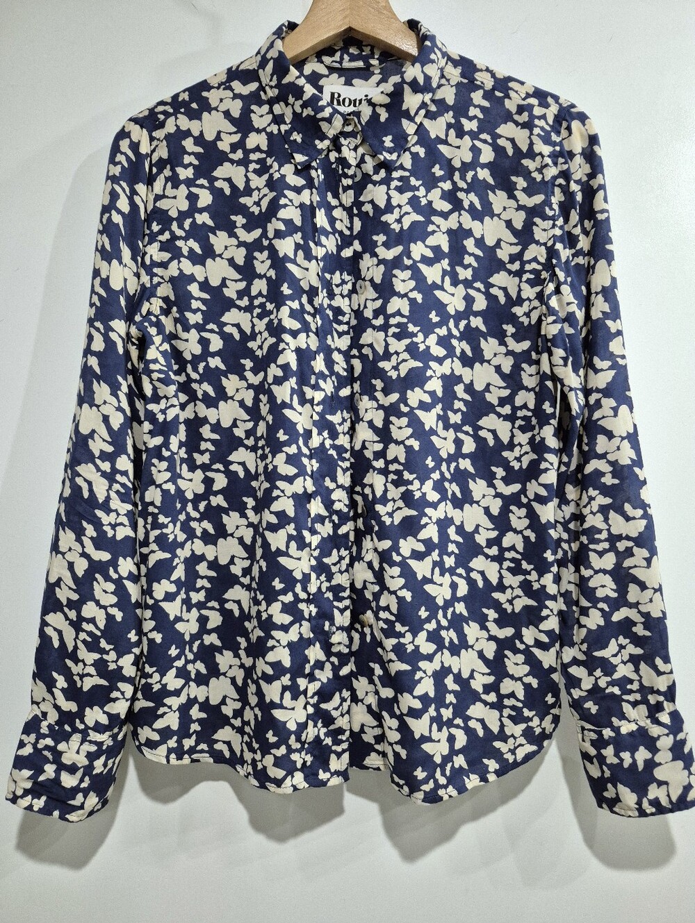 Rouje Paris Blue Print Blouse